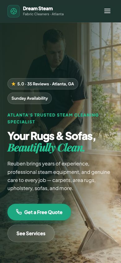 Dream Steam mobile site