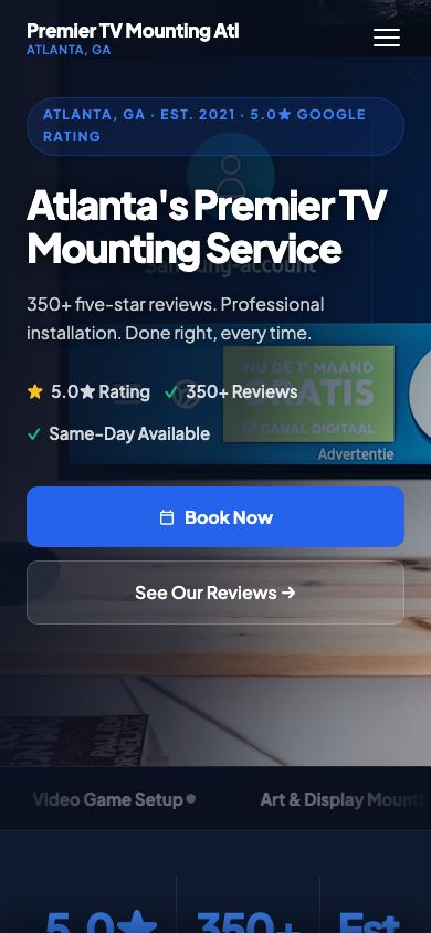 Premier TV Mounting mobile site